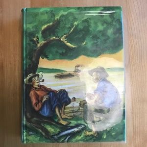 Vintage Huckleberry Finn by Mark Twain Illustrated Junior Library edition